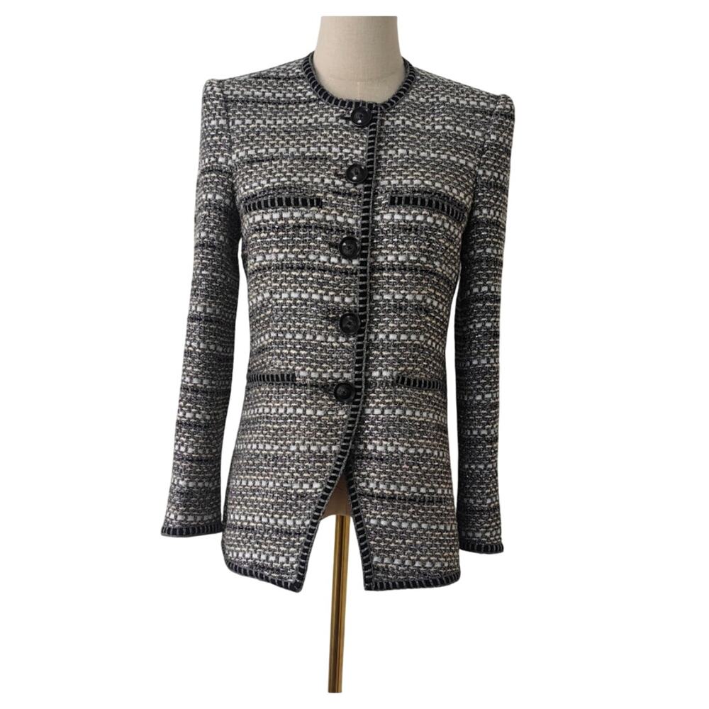 Veronica Beard Alessia Tailored Tweed Jacket 10 - Picture 5 of 12
